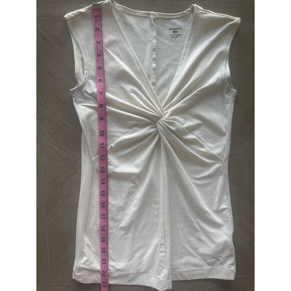 Patagonia Women’s Bandha Top Twist Sleeveless Cream Size XS Nylon Spandex - Picture 6 of 6